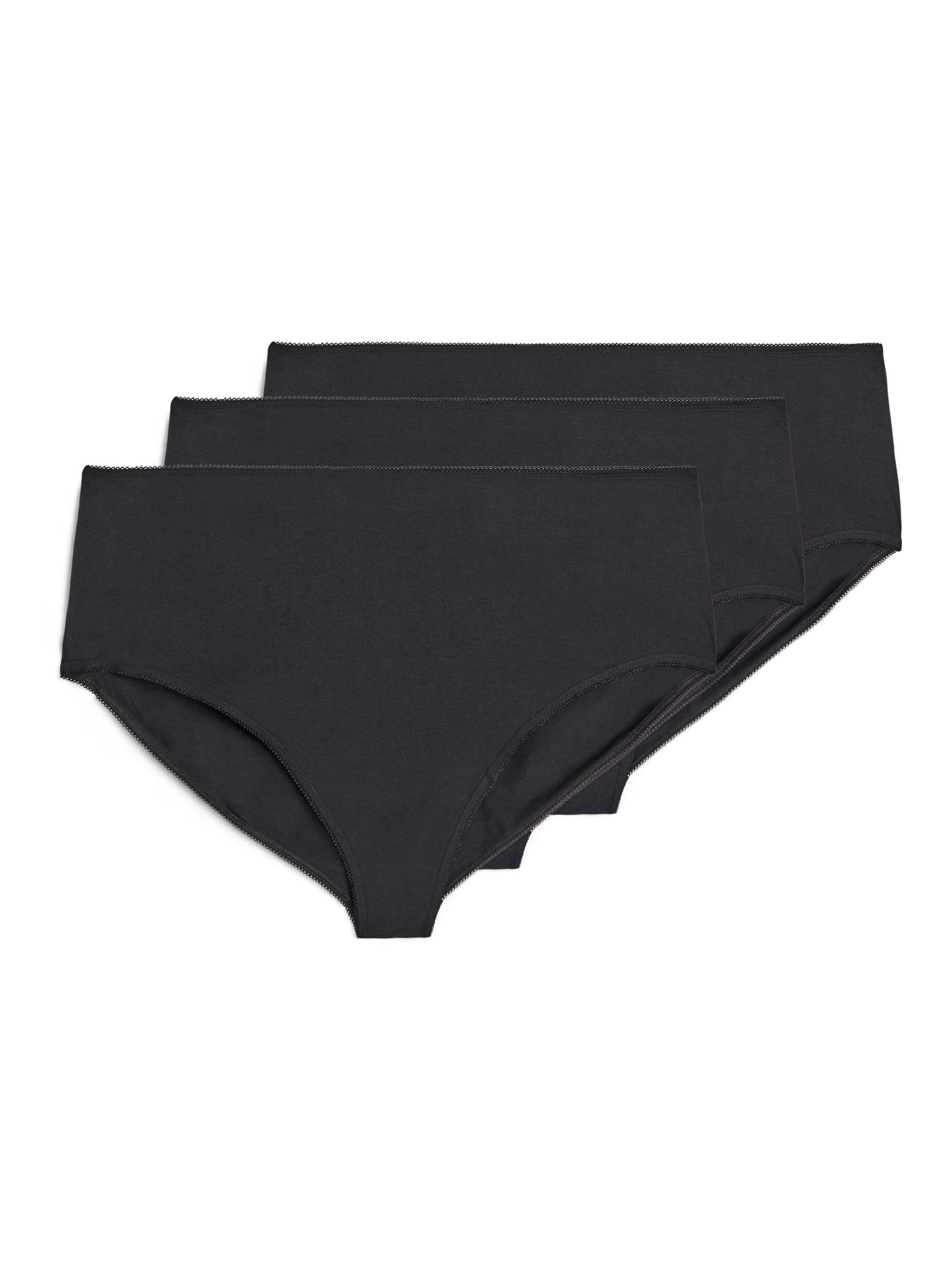 3er-Pack Baumwollslips mit regul&auml;rer Taillenh&ouml;he