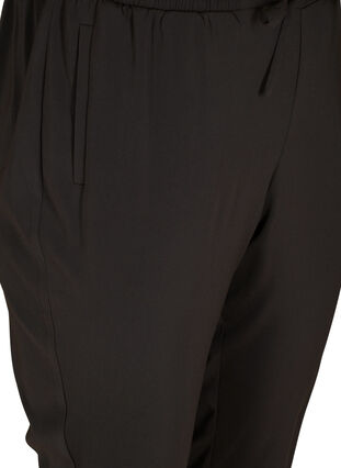 Schöne klassische Hose mit Schnüren und Gummibund, Black, Packshot image number 2