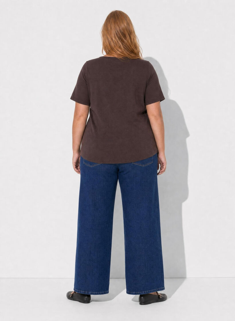 T-Shirt mit Print, Braun, Model image number 2