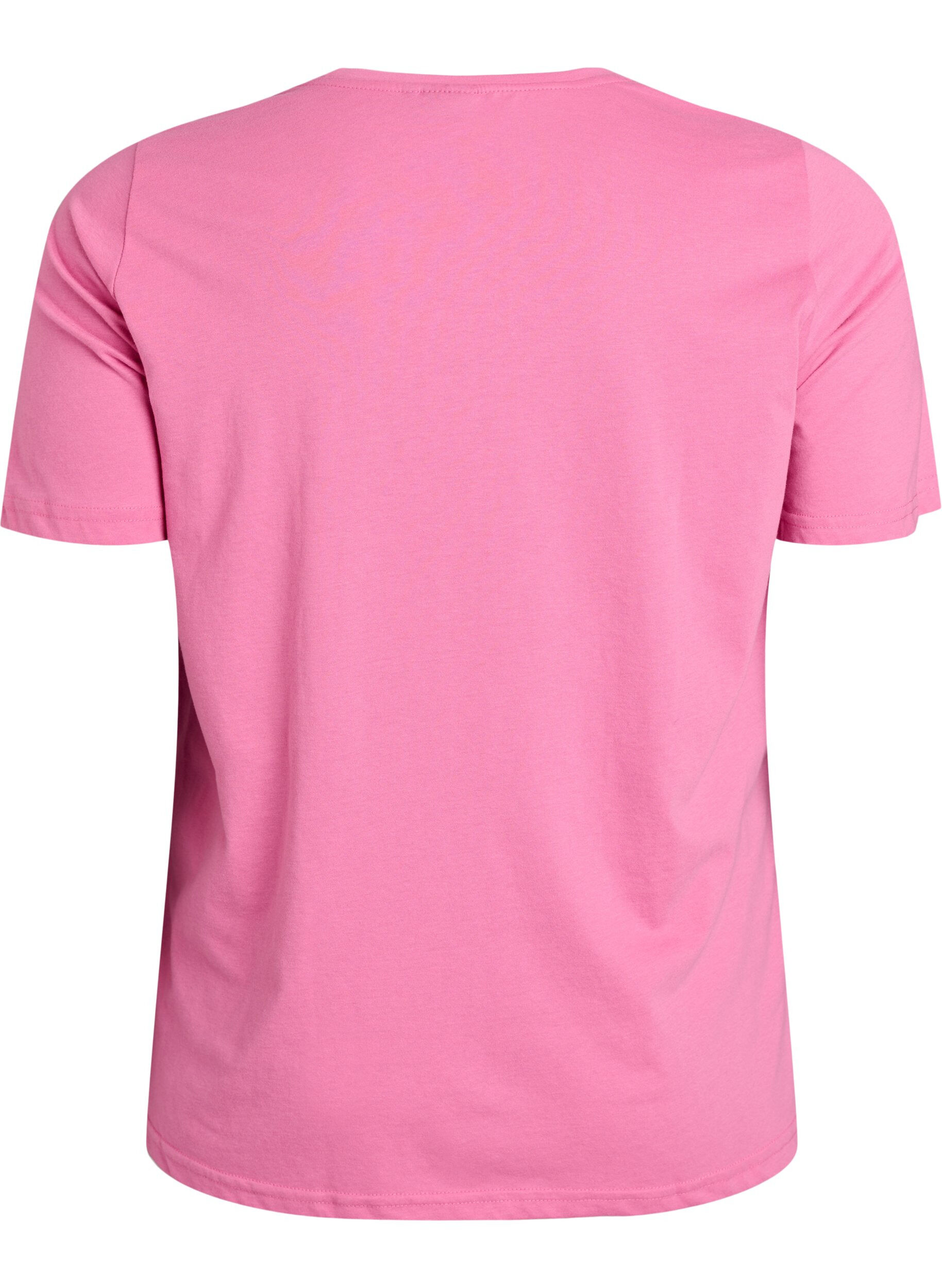 Zizzi FLASH - T-Shirt mit Print, Pink, Packshot image number 1