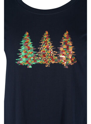 Weihnachts-T-Shirt mit Pailletten, Night Sky, Packshot image number 2