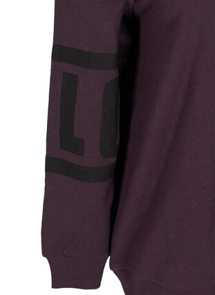 Sweatshirt mit hohem Kragen, Blackberry Wine, Packshot image number 3