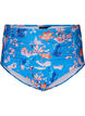 Extra hoch taillierte Bikini-Hose mit Print, Blau, Packshot image number 0