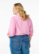 Bluse aus Leinen und Viskose mit 3/4-Ärmeln, Pink, Model image number 2