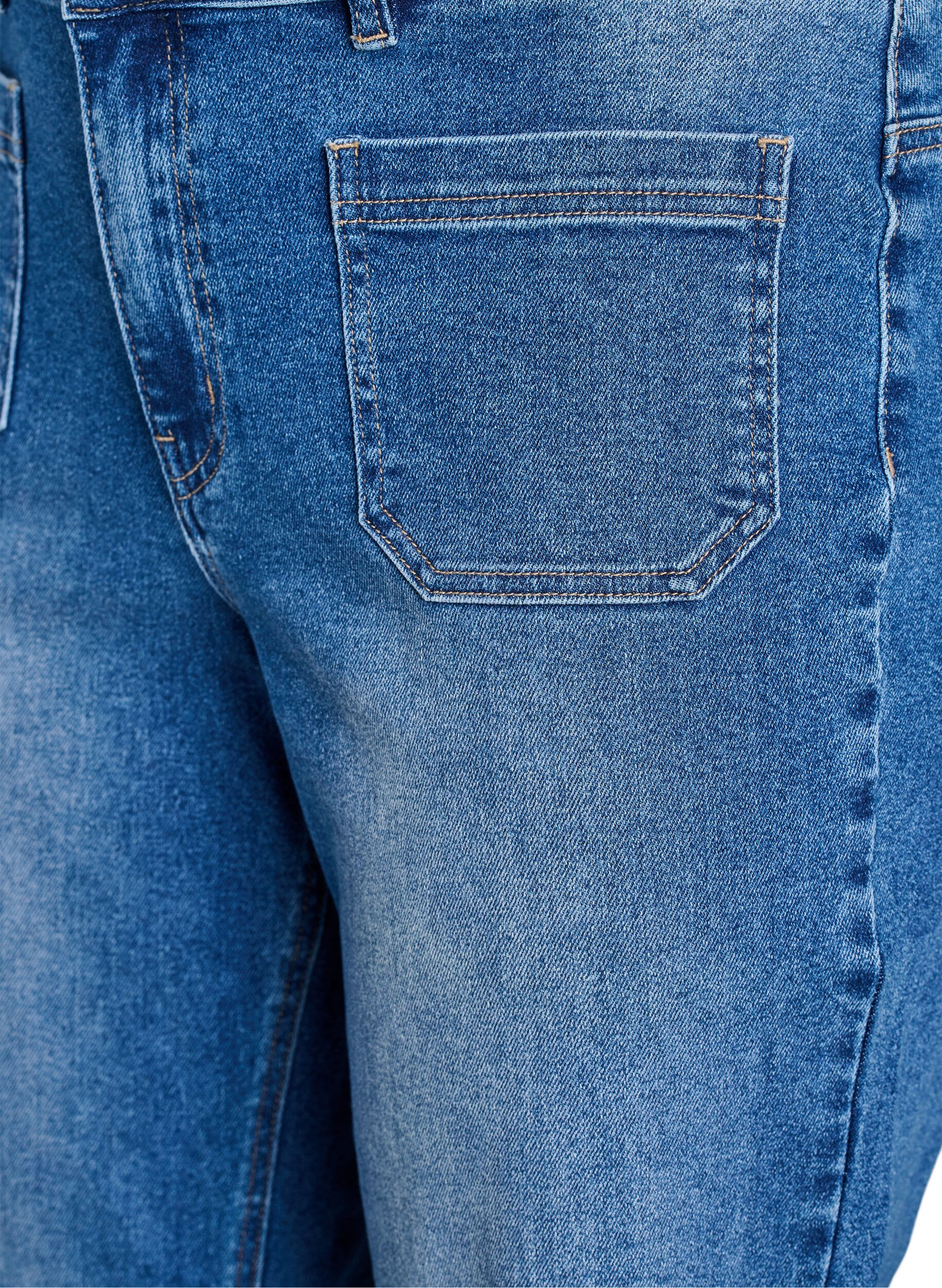ZizziJeans mit Vordertaschen und geraden Beinen, Blau, Packshot image number 2
