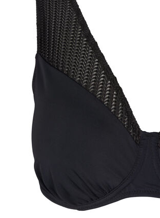 Bikini Oberteil mit Bügel, Black, Packshot image number 2