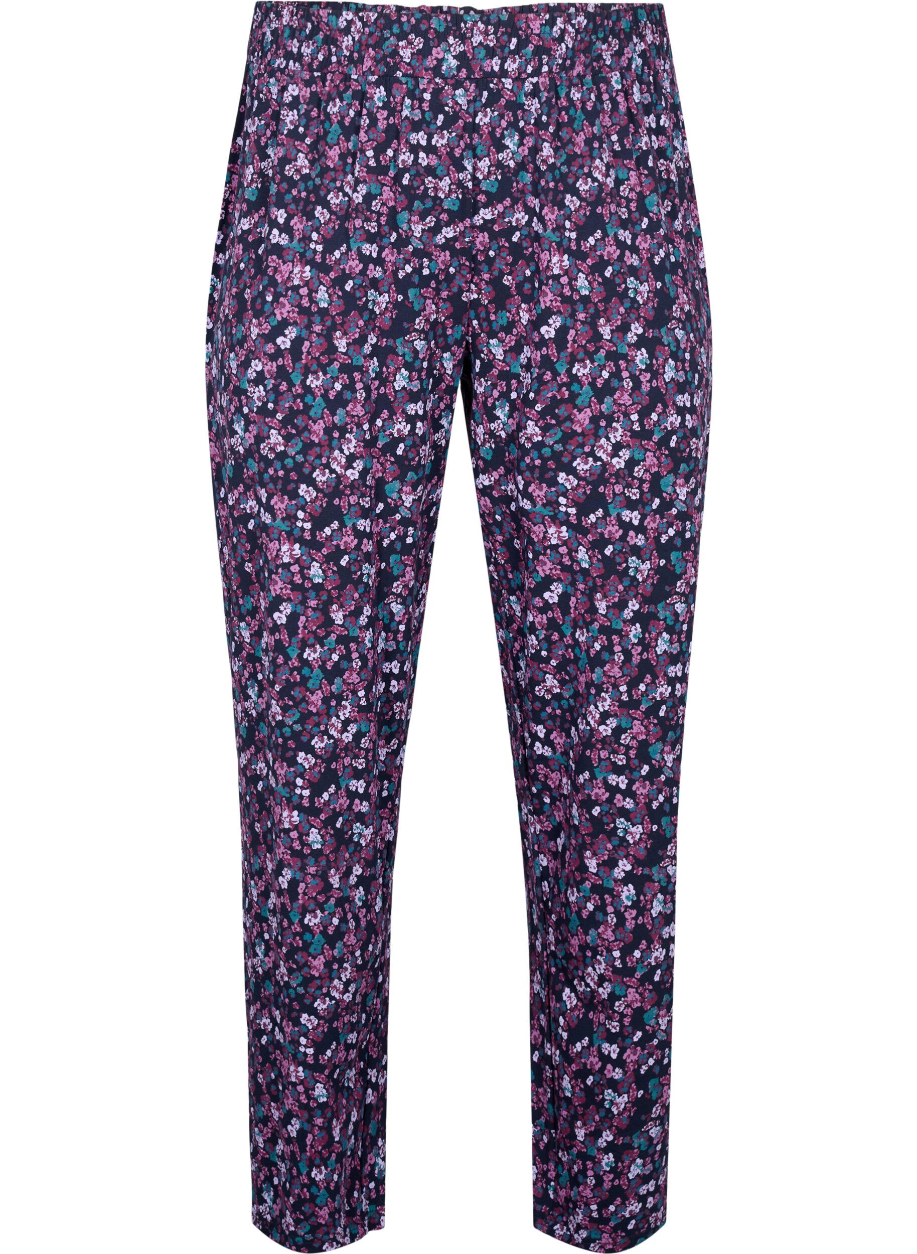 ZizziSchlafanzughose aus Baumwolle mit Aufdruck, Blau, Packshot image number 0