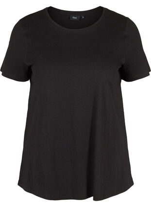 2er Pack kurzarm T-Shirts aus Baumwolle, Black, Packshot image number 3