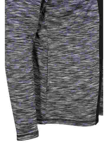 Sportliche Strickjacke mit Reißverschluss und hohem Kragen, Black, Packshot image number 3