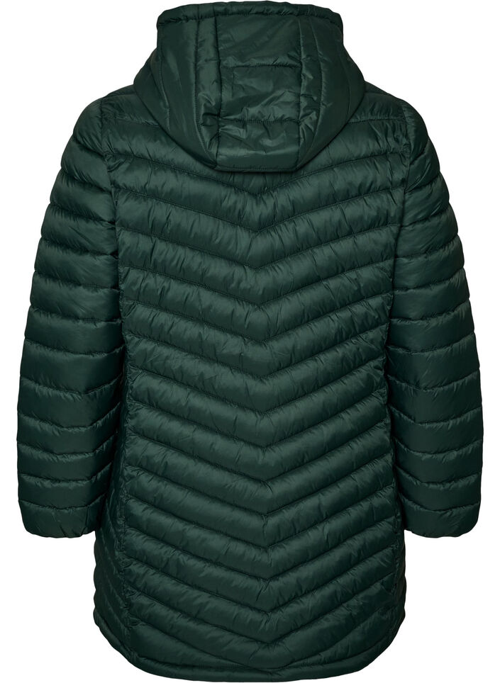 Leichte Jacke mit Taschen und abnehmbarer Kapuze, Gr&uuml;n, Packshot image number 1