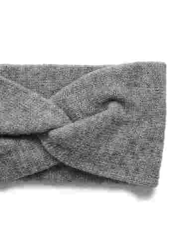 Gestricktes Stirnband, Medium Grey Melange, Packshot image number 2