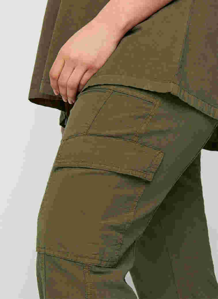 Lockere Hose aus Baumwolle, Ivy Green, Model image number 1
