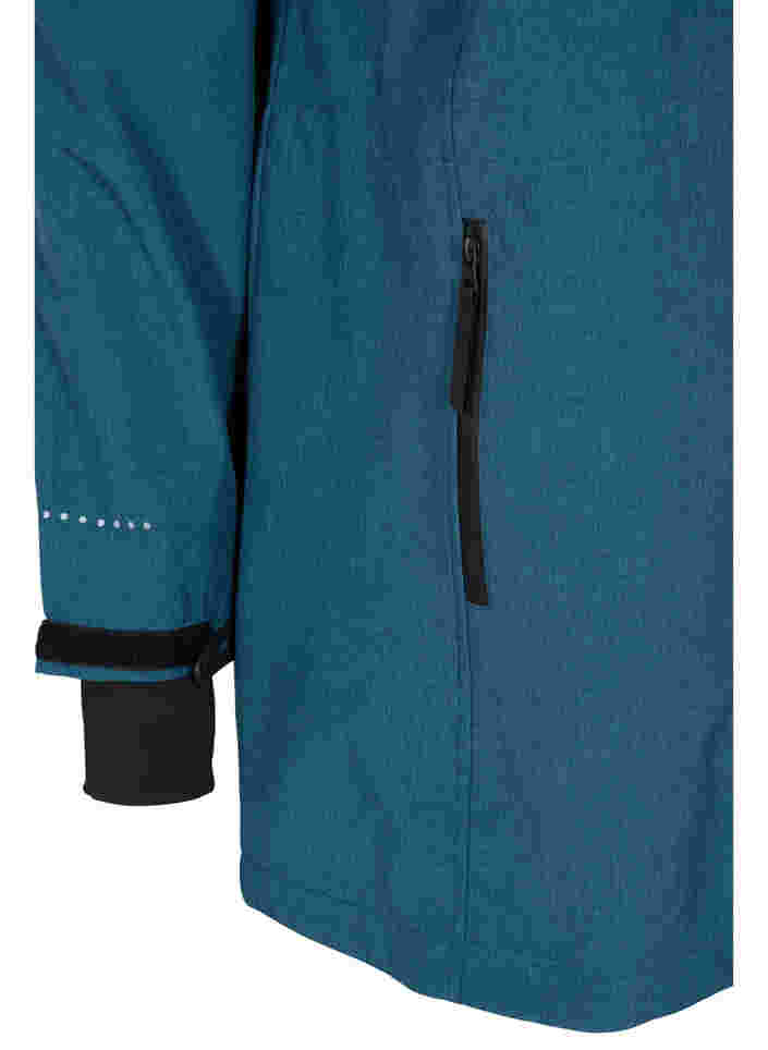 Softshell-Jacke mit abnehmbarer Kapuze, Stargazer Mel., Packshot image number 3