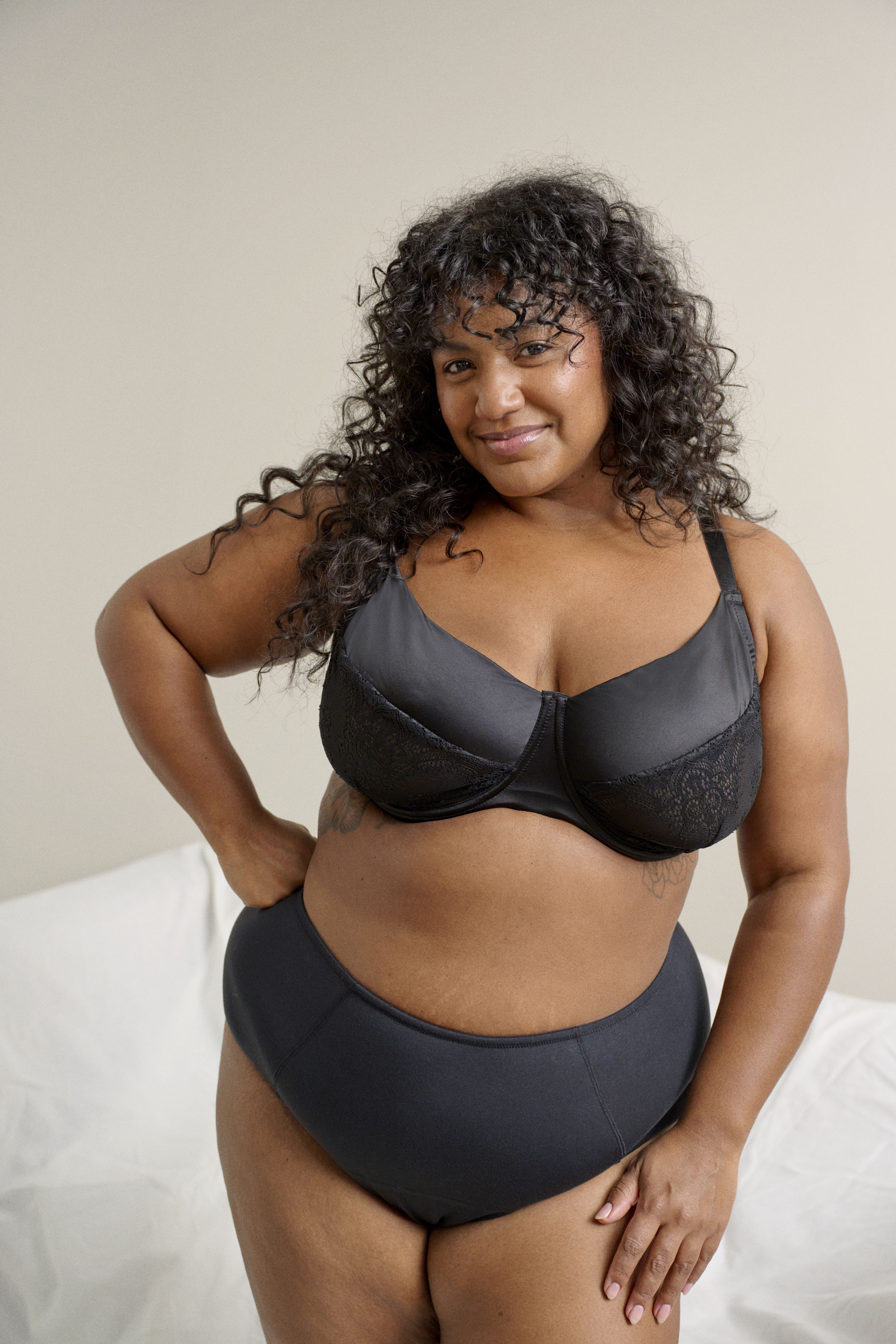 Zizzi Set mit Spitze, , Model