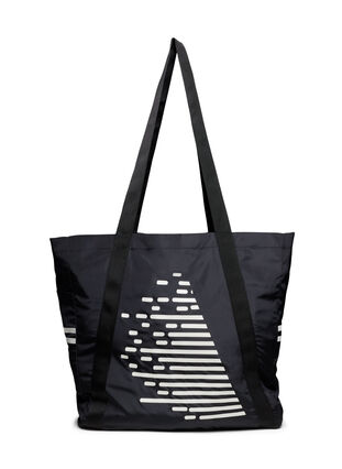 Sporttasche mit Reflektoren und Taschen, Black, Packshot image number 0