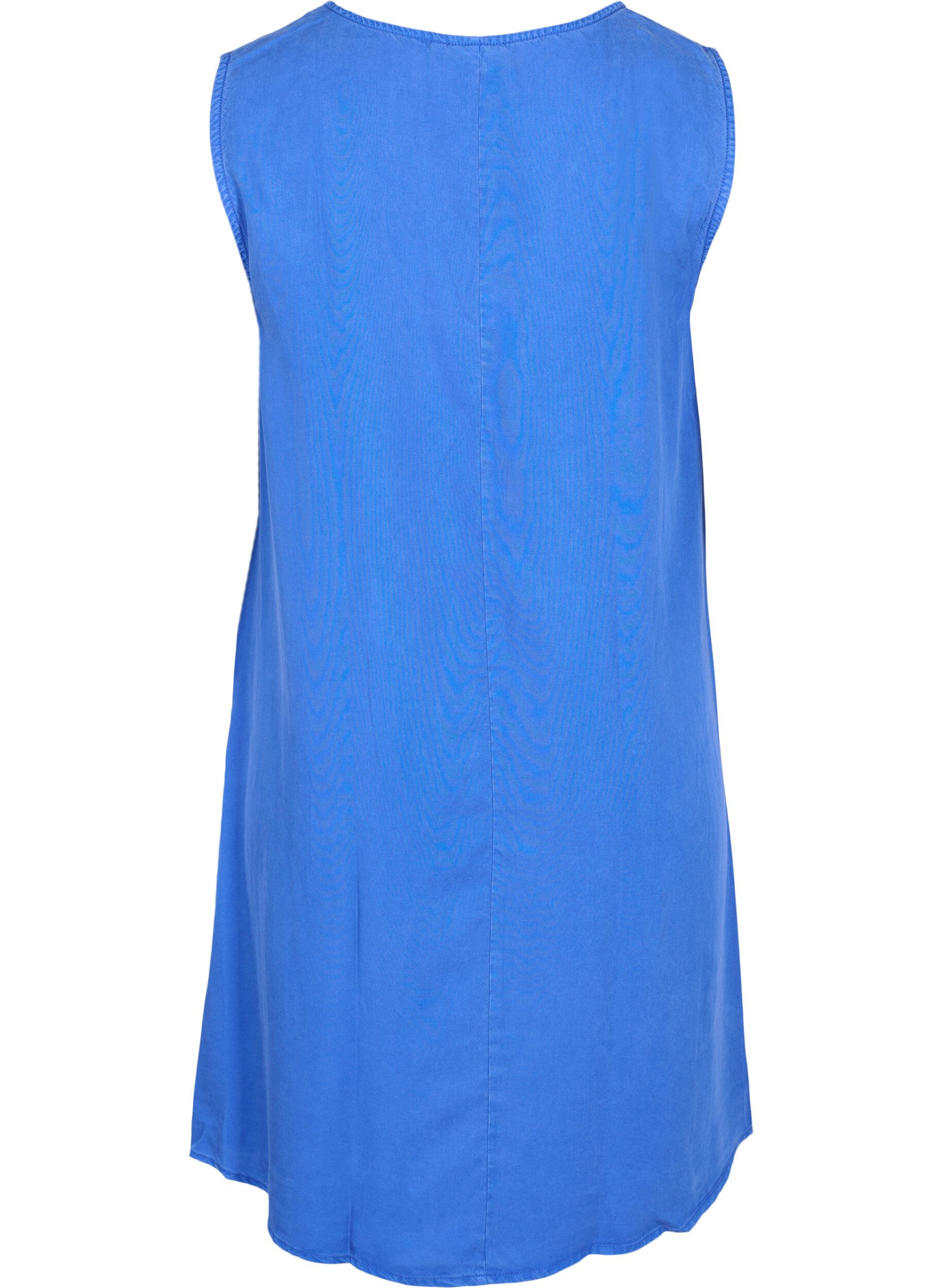 Zizzi Spencerkleid mit V-Ausschnitt, Dazzling Blue, Packshot image number 1