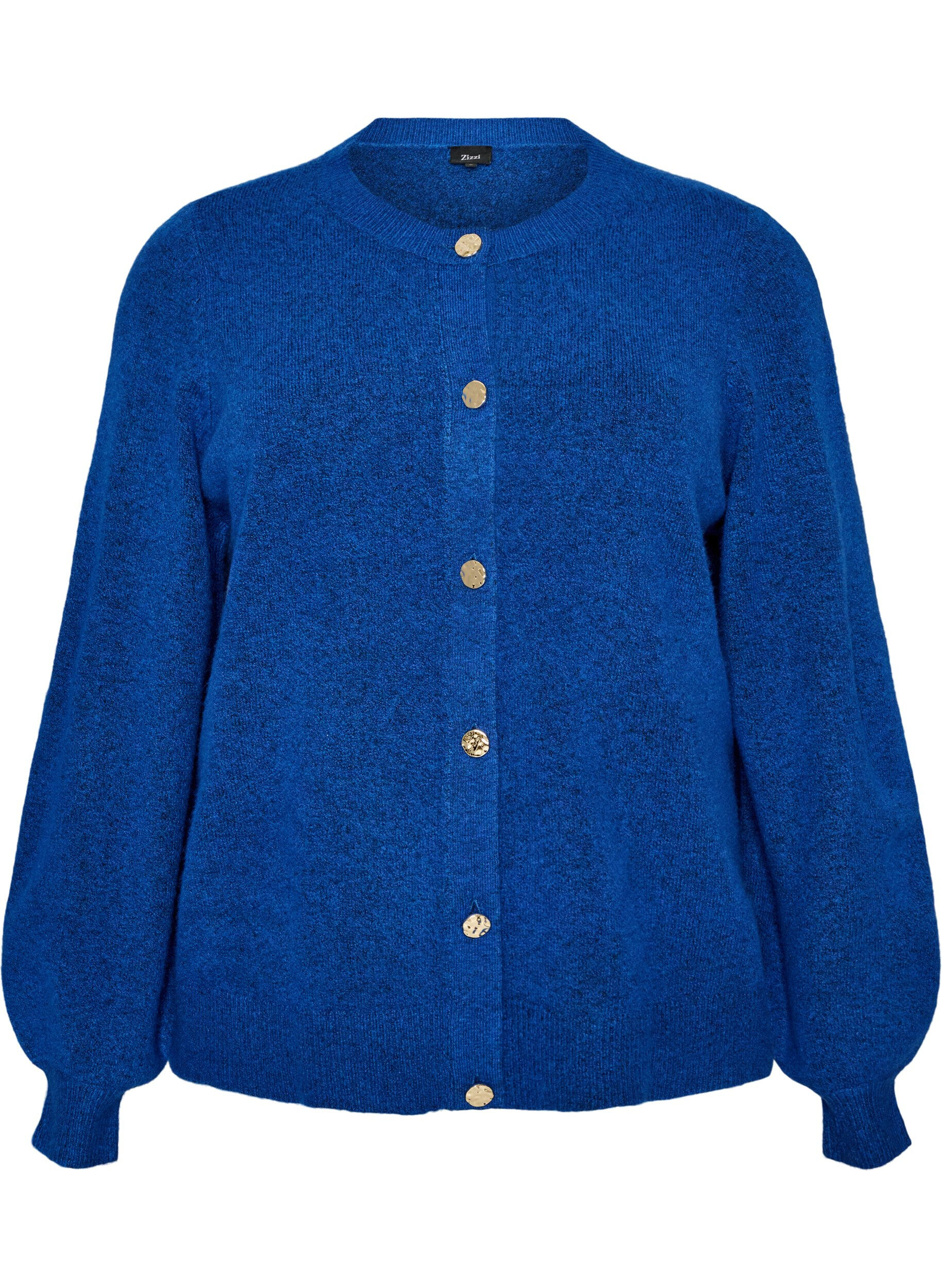 ZizziStrickjacke aus weichem Strick mit goldfarbenen Kn&ouml;pfen, T&uuml;rkis, Packshot image number 0