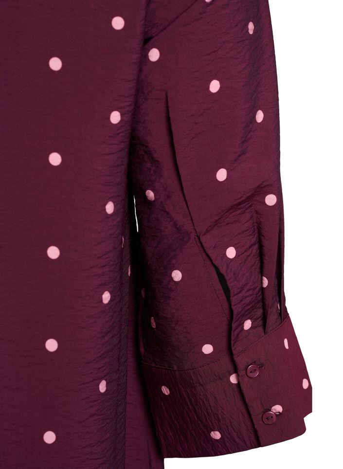 Kleid mit Kragen und Brusttasche, Rot, Packshot image number 3