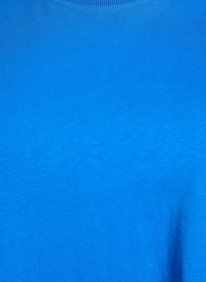 Basic-T-Shirt aus Baumwolle mit Rundhalsausschnitt, Blau, Packshot image number 2