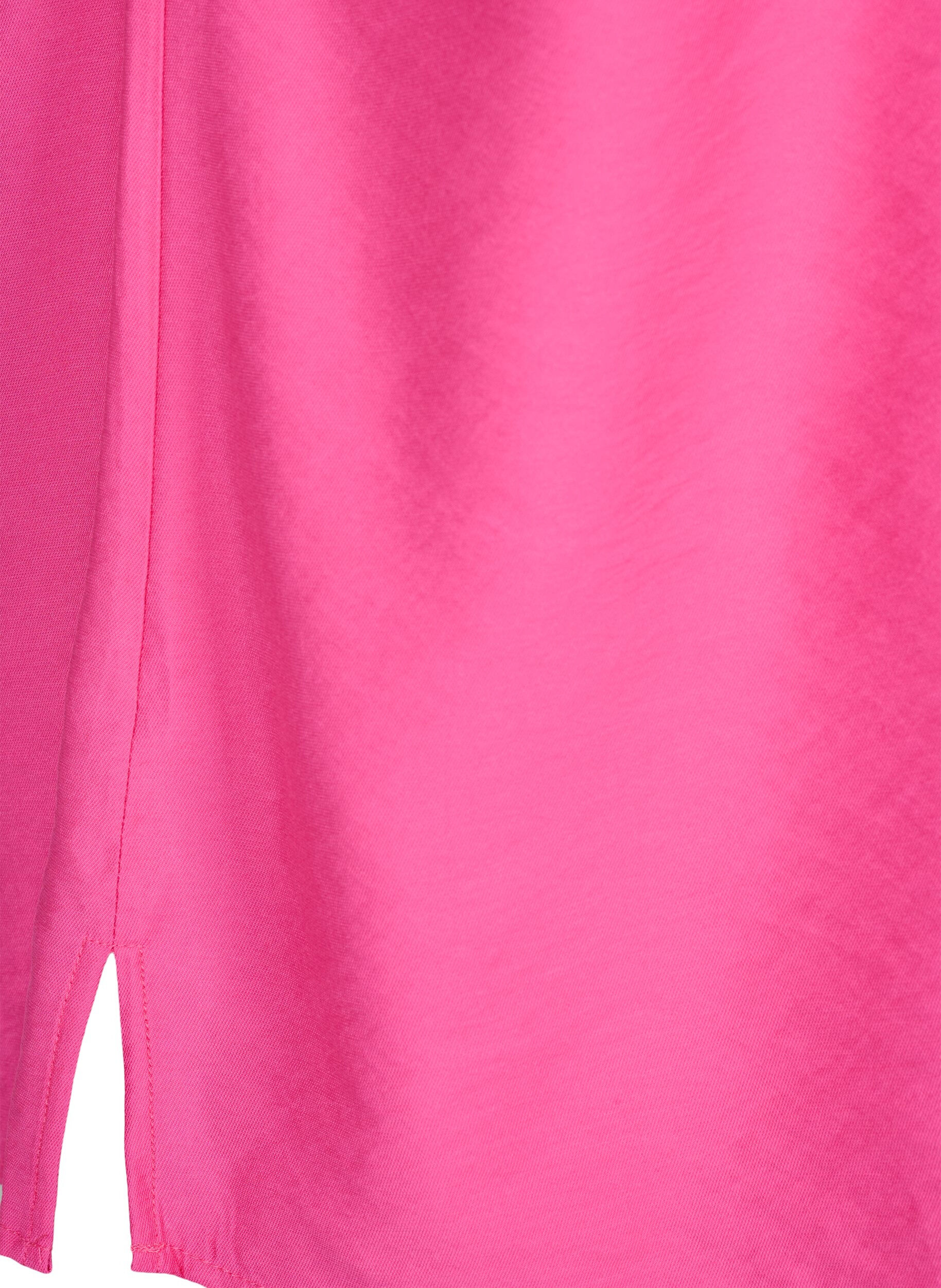 Zizzi Schulterbluse aus Viskose, Pink, Packshot image number 3