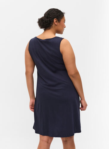 Kleid mit A-Linie, Night Sky Solid, Model image number 1
