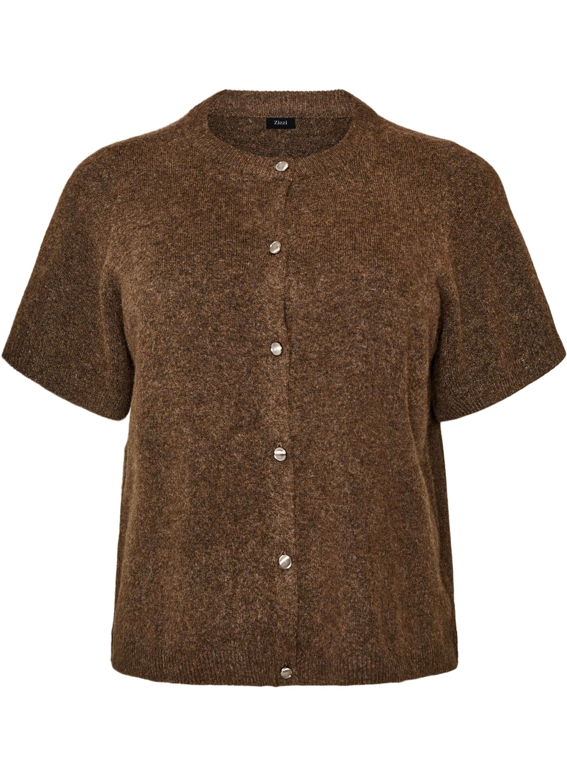 Strickjacke mit kurzen &Auml;rmeln