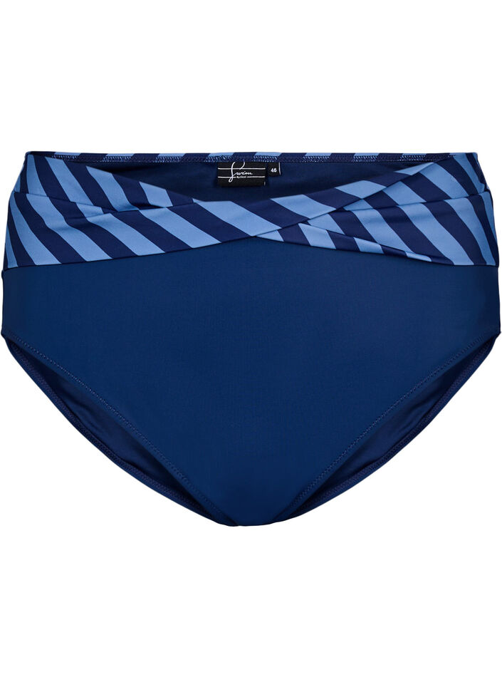 Bikini-Slip mit Wickeldetail, Blau, Packshot image number 0