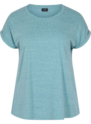 Meliertes T-Shirt aus Baumwolle, Dragonfly Melange, Packshot image number 0