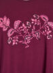 Nachtshirt aus Baumwolle mit Print auf der Vorderseite, Rot, Packshot image number 2