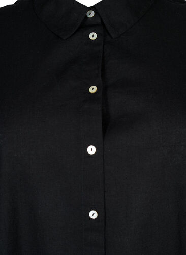 Langes Hemd mit kurzen Ärmeln, Black, Packshot image number 2