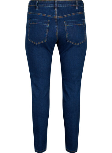 Slim Fit Emily Jeans mit normaler Taille, Dark blue, Packshot image number 1