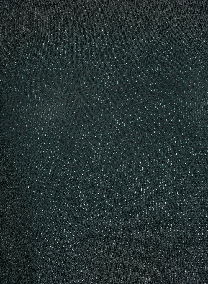 Kurzes Kleid mit Glitzermuster, Grün, Packshot image number 2