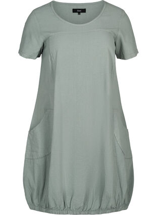 Kleid mit Taschen, Slate Gray, Packshot image number 0
