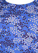 FLASH - Langärmelige Bluse gesmokt und bedruckt, Dazzling Blue AOP, Packshot image number 2