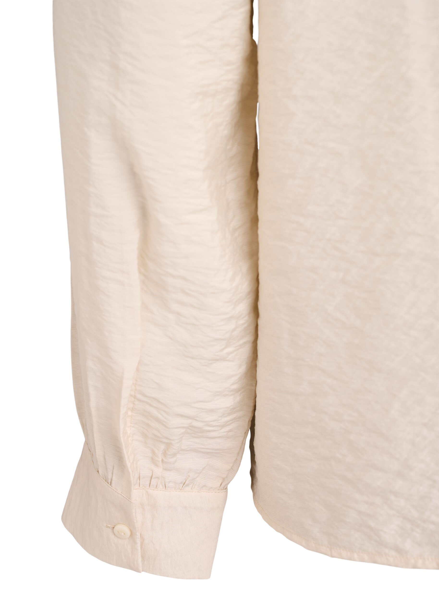 Zizzi Bluse mit V-Ausschnitt und bestickten B&auml;ndern, Beige, Packshot image number 3