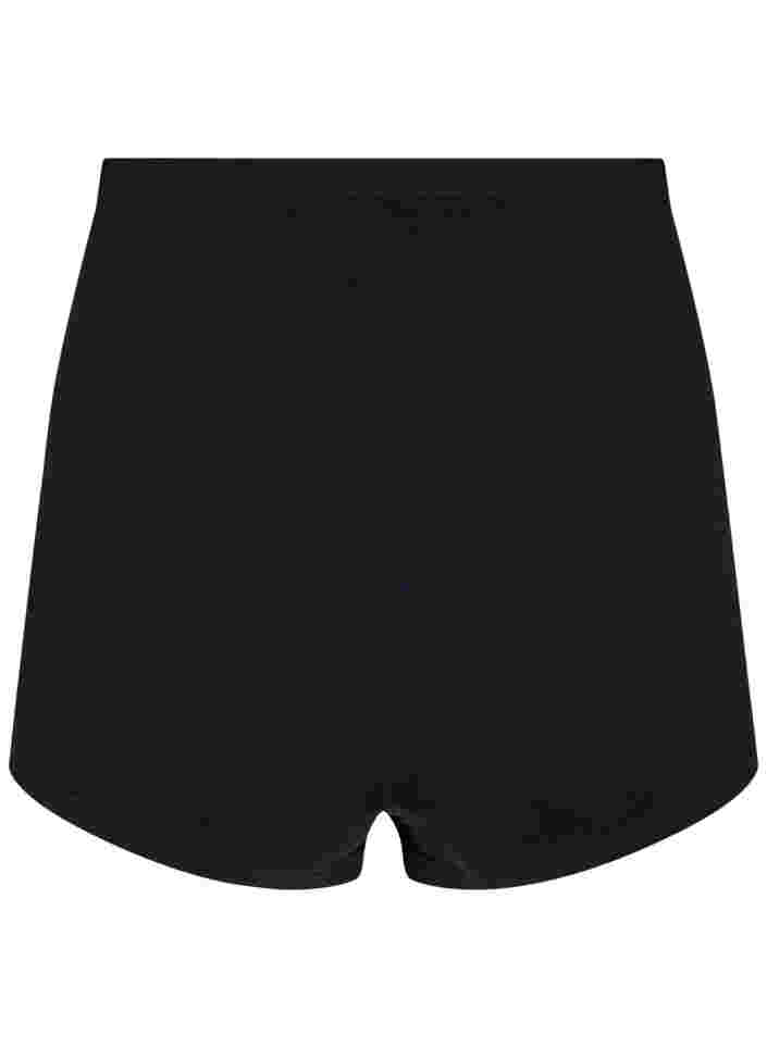 Nahtlose Shorts mit regulärem Bund, Black, Packshot image number 1