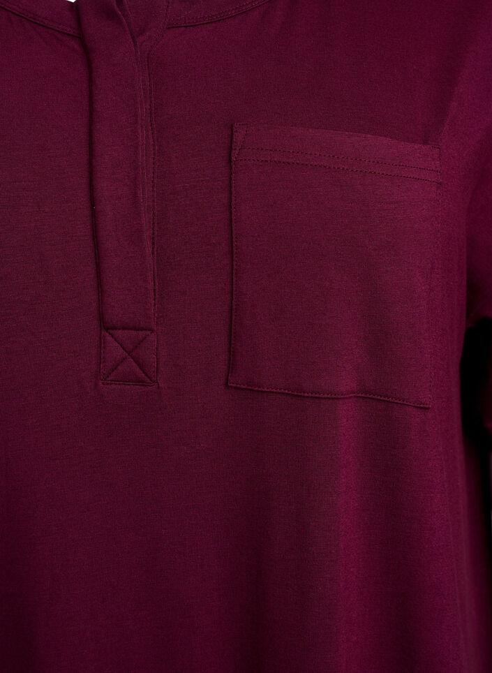 Nachthemd aus Viskose mit kurzen Ärmeln, Fig, Packshot image number 2