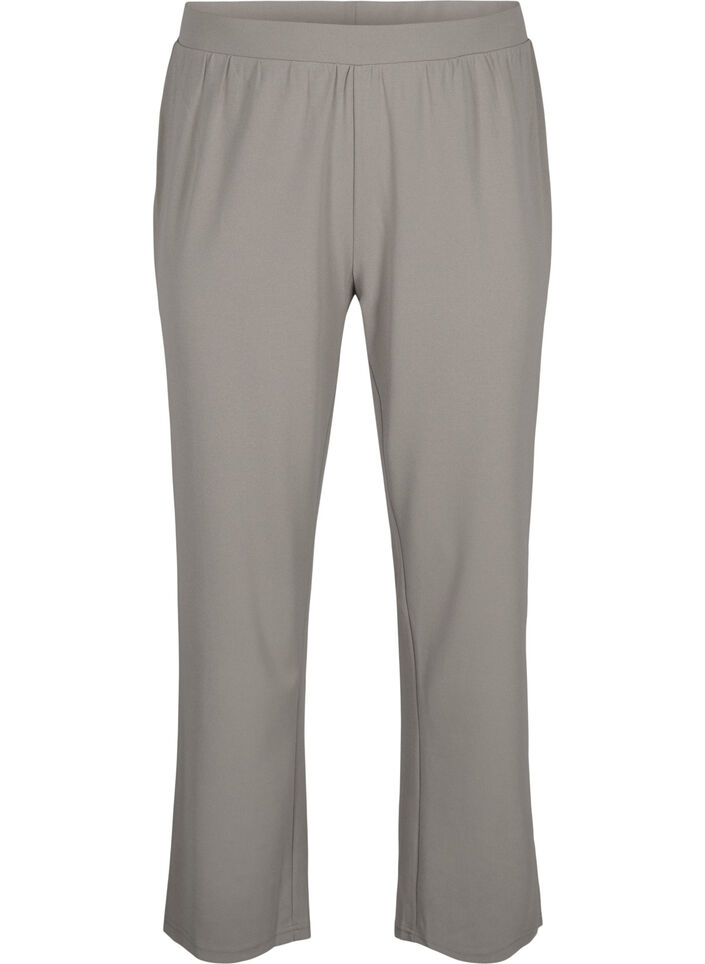 Hose mit gerader Passform, Beige, Packshot image number 0