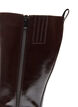 Langschaftstiefel mit leichter Crackle-Optik, Braun, Packshot image number 3