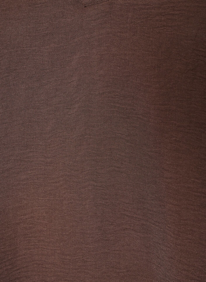 Bluse mit 3/4-&Auml;rmeln, Braun, Packshot image number 2