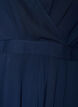 Maxikleid mit Wickelausschnitt und langen &Auml;rmeln, Blau, Packshot image number 2