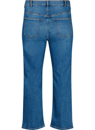 Hoch taillierte Gemma Jeans mit normaler Passform, Blue denim, Packshot image number 1