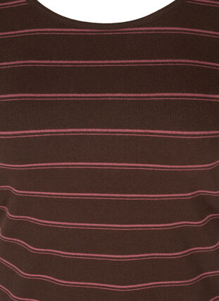 Gestreiftes T-Shirt aus Baumwolle mit Ripp, Mole Stripe, Packshot image number 2