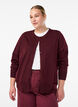Feinstrick-Strickjacke mit Rundhalsausschnitt, Rot, Model image number 0