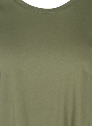 T-Shirt aus Baumwolle mit Knöpfen, Thyme, Packshot image number 2