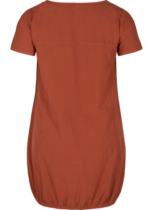 Kurzarm Kleid aus Baumwolle, Arabian Spice, Packshot image number 1