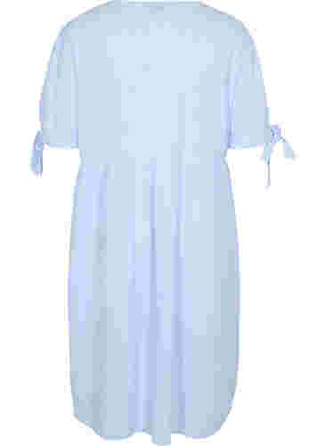 Gestreiftes Hemdkleid aus Baumwolle, Blue Stripe, Packshot image number 1
