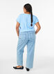 Nadelstreifenjeans mit gerader Passform, Blau, Model image number 1