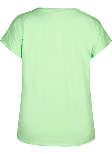 Einfarbiges Trainings-T-Shirt, Paradise Green, Packshot image number 1