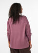 Strickbluse mit Rundhalsausschnitt, Rot, Model image number 2